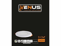 50 x led paneel – warm wit / koud wit – 6w (3w + 3w) – aan/uit - afbeelding 6 van  6