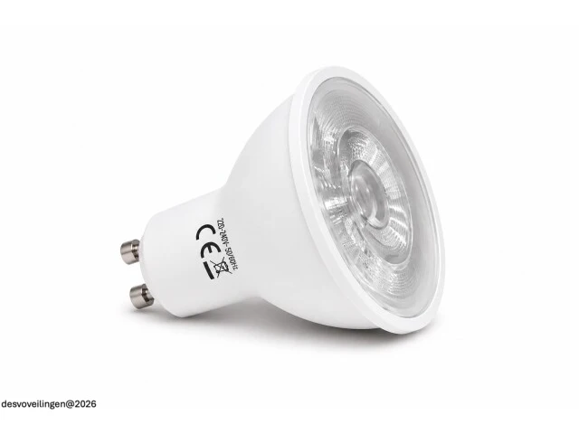 50 x led spot gu10 – 6w – 3000k warm wit – ip20 - afbeelding 2 van  5
