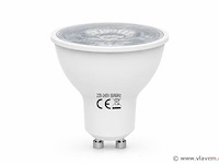 50 x led spot gu10 – 6w – 4200k neutraal wit – ip20 - afbeelding 1 van  4