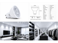 50 x led spot gu10 – 6w – 6400k koud wit – ip20 - afbeelding 4 van  4