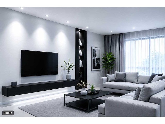 50 x led spot gu10 – 6w – 6400k koud wit – ip20 - afbeelding 2 van  4