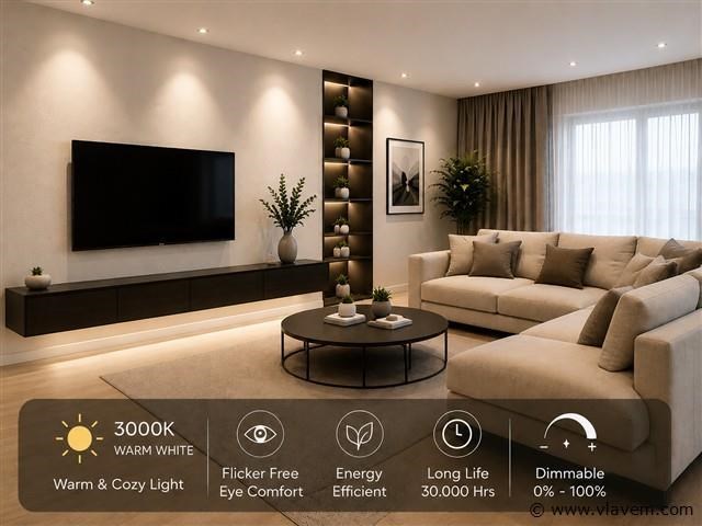 50 x led spot gu10 – 6w – dimbaar – 3000k warm wit – ip20 - afbeelding 2 van  4