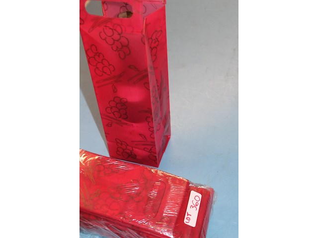 50 x plastiek geschenkzak voor wijnfles - afbeelding 2 van  2