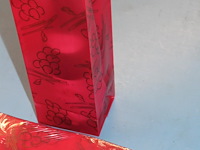 50 x plastiek geschenkzak voor wijnfles - afbeelding 2 van  2