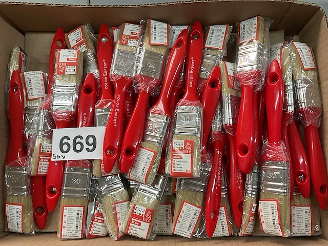 50 x platte kwasten - afbeelding 1 van  6