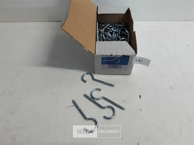 50 x schroefoog open verzinkt 4,4x50/80 mm - afbeelding 2 van  3