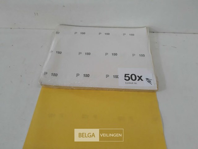 50 x schuurpapier k150 - afbeelding 1 van  3