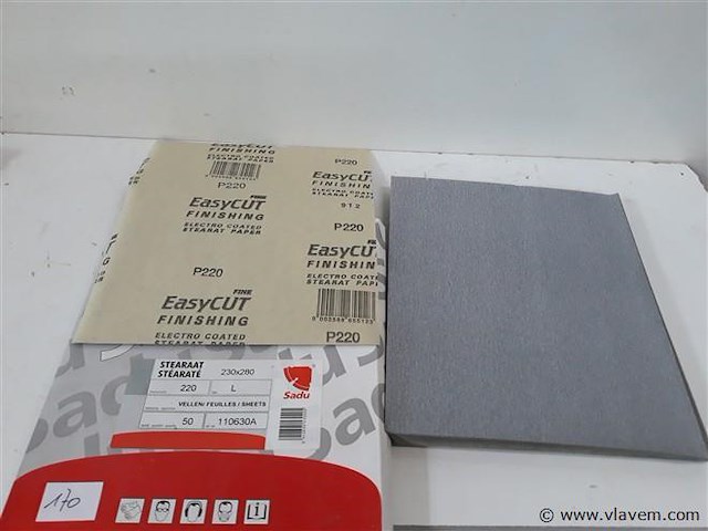50 x schuurpapier k220 - afbeelding 1 van  2