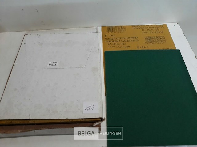 50 x schuurpapier waterschuurpapier k100 - afbeelding 1 van  3