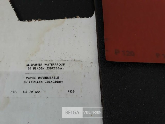 50 x schuurpapier waterschuurpapier k120 - afbeelding 3 van  3