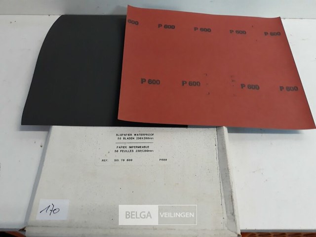 50 x schuurpapier waterschuurpapier k600 - afbeelding 1 van  3