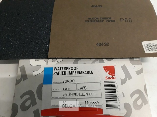 50 x schuurpapier waterschuurpapier k60 - afbeelding 3 van  3