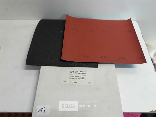 50 x schuurpapier waterschuurpapier k80 - afbeelding 1 van  3