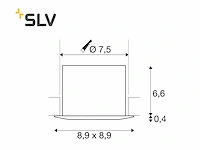 50 x slv easy install master inbouwspots, wit - afbeelding 4 van  5