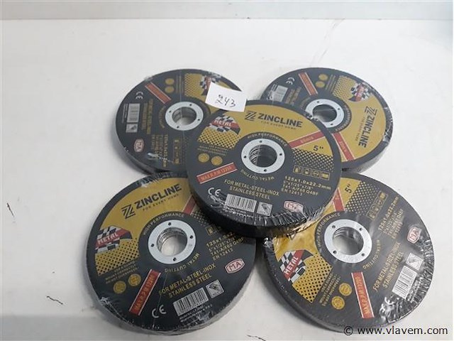 50 x snijschijven metaal/inox 125 mm - afbeelding 1 van  2