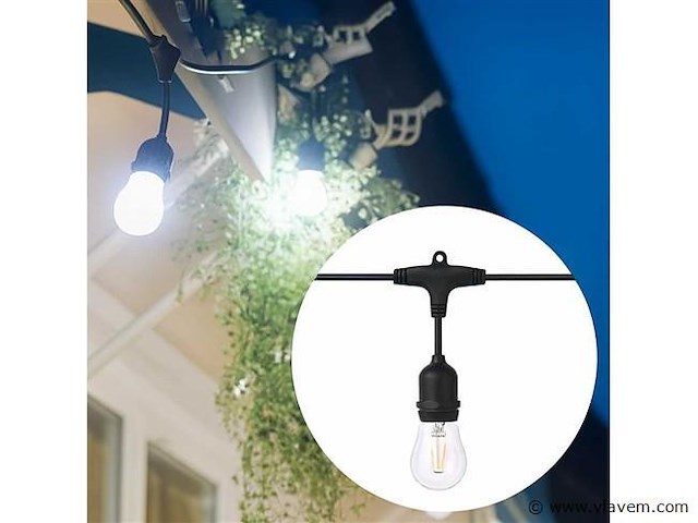50 x st45 filament shockproof led lamp – 6000k koud wit – e27 – wit - afbeelding 2 van  5