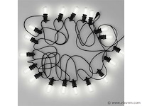 50 x st45 filament shockproof led lamp – 6000k koud wit – e27 – wit - afbeelding 4 van  5