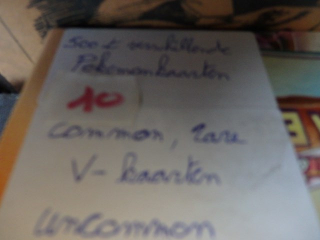 500 verschillende pokemonkaarten common, rare, uncommon, v kaarten - afbeelding 2 van  2