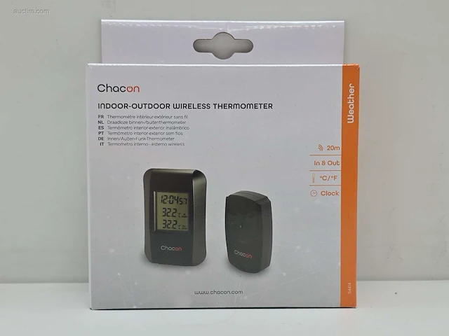 (500x) draadloze binnen-/buitenthermometer chacon... - afbeelding 2 van  8