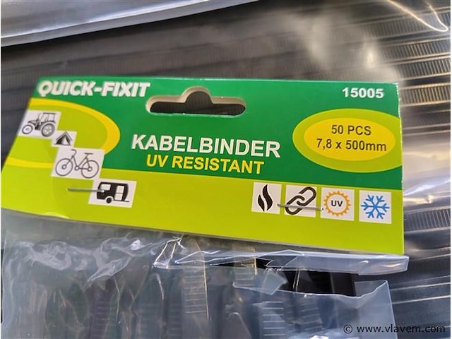 500x ongebruikt tyrap 7,8x500mm - afbeelding 2 van  4