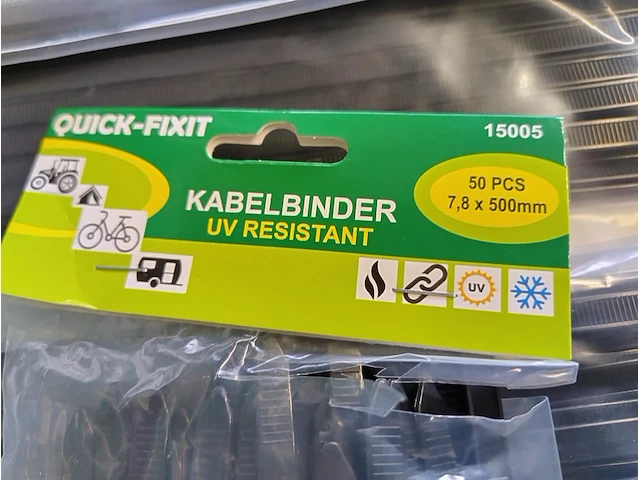 500x ongebruikt tyrap 7,8x500mm - afbeelding 2 van  4