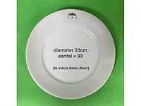 506x witte borden/soepborden/soepterrines - afbeelding 1 van  8