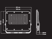 50w 5000k led breedstraler met lens waterdicht (50x) - afbeelding 4 van  6