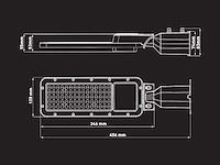 50w 5000k led straatverlichting met lens waterdicht (6x) - afbeelding 3 van  11