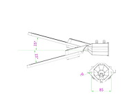 50w 5000k led straatverlichting met lens waterdicht kantelbaar(8x) - afbeelding 8 van  9