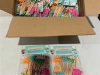 50x 24 cocktailprikkers - afbeelding 3 van  3