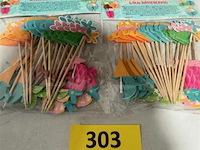50x 24 cocktailprikkers - afbeelding 1 van  3