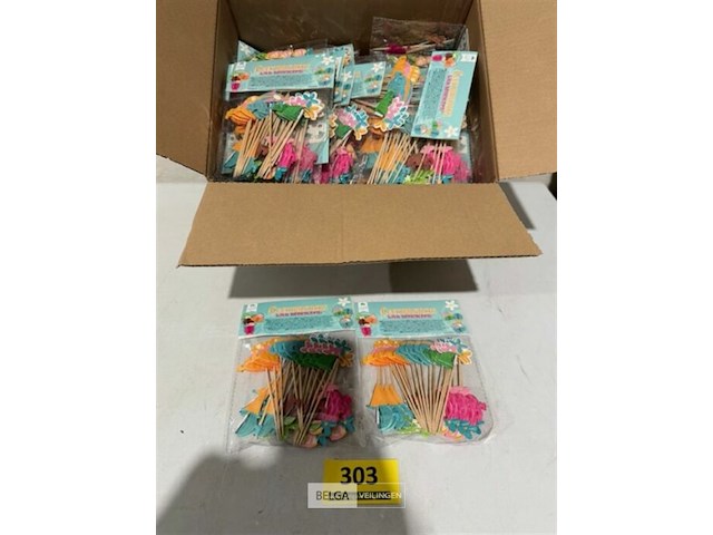 50x 24 cocktailprikkers - afbeelding 3 van  3