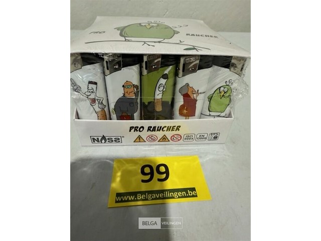 50x aansteker pro raucher - afbeelding 1 van  3