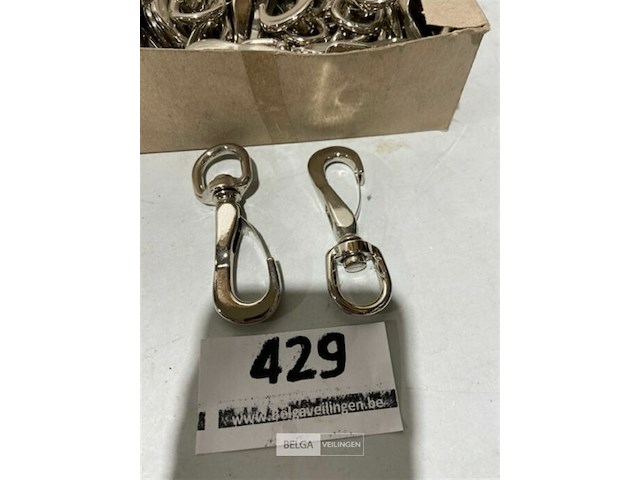 50x bevestingingshaak met sterke veer - afbeelding 1 van  3