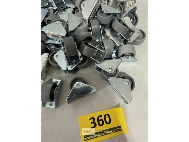 50x bokwiel diameter 30mm plaat 45x20mm hoogte 30mm 45kg - afbeelding 3 van  3