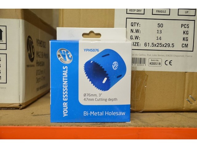 50x holesaw diam 76 mm - afbeelding 2 van  2