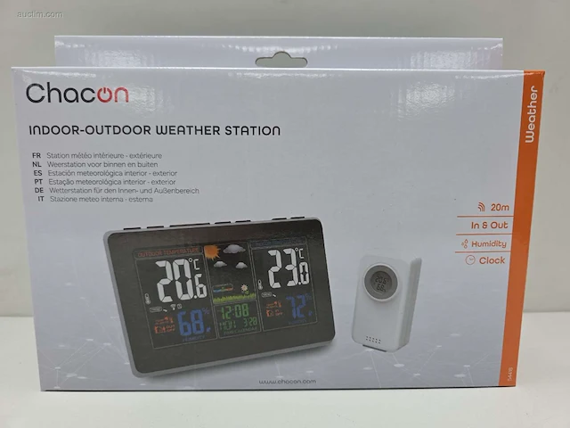 (50x) indoor-outdoor weather station chacon 54418 - afbeelding 2 van  8