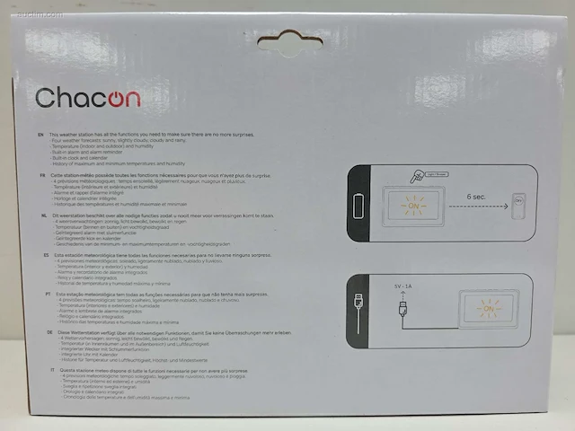 (50x) indoor-outdoor weather station chacon 54418 - afbeelding 3 van  8