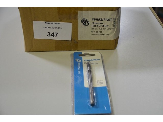50x pilot drill bit diam 6,35/105 mm - afbeelding 1 van  3