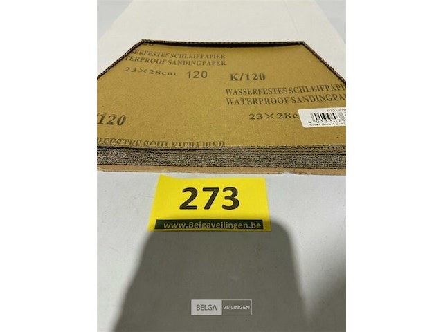50x schuurpapier k/120 waterproof - afbeelding 2 van  3