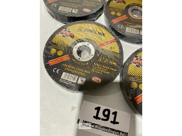 50x snijschijf 125x1,2x22,2mm voor staal en inox - afbeelding 3 van  3