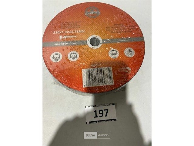 50x snijschijf 230x1,9x22,23mm voor staal en inox - afbeelding 3 van  3