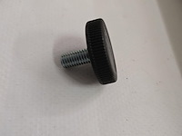 50x stelvoetjes zwart rond ø 32x9 | m 8x20/17 kartelrand - afbeelding 2 van  5