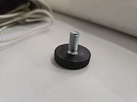 50x stelvoetjes zwart rond ø 32x9 | m 8x20/17 kartelrand - afbeelding 3 van  5