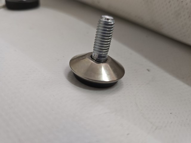 50x stelvoetjes zwart rond ø 32x9 | m 8x20/17 - afbeelding 1 van  6