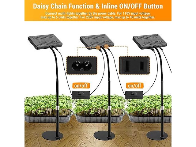 50x tafel full spectrum grow light led - afbeelding 6 van  8