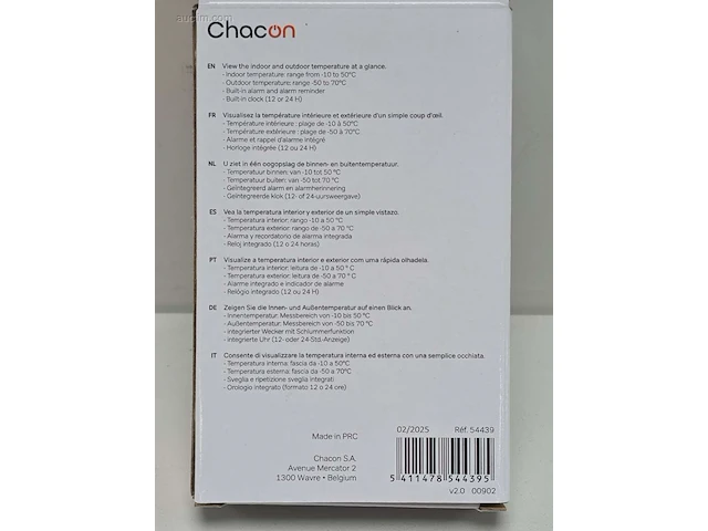 (520x) thermometer met sonde chacon 54439 - afbeelding 4 van  7