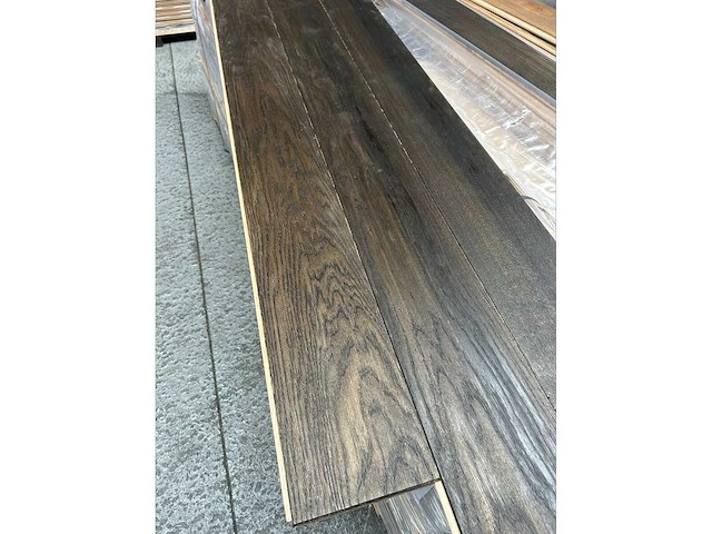 53,04 m² massief eiken parket 20mm graphit oil - afbeelding 3 van  7