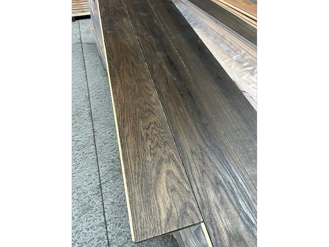 53,04 m² massief eiken parket 20mm graphit oil - afbeelding 3 van  7