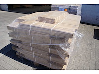 53,36 m² massief eiken visgraatparket 15mm - afbeelding 2 van  5